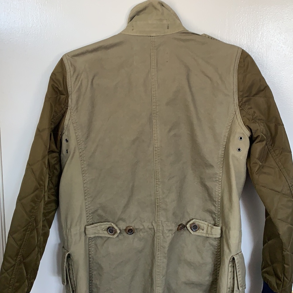 JCrew Military Jacket with Quilted Sleeves - Picture 5 of 9